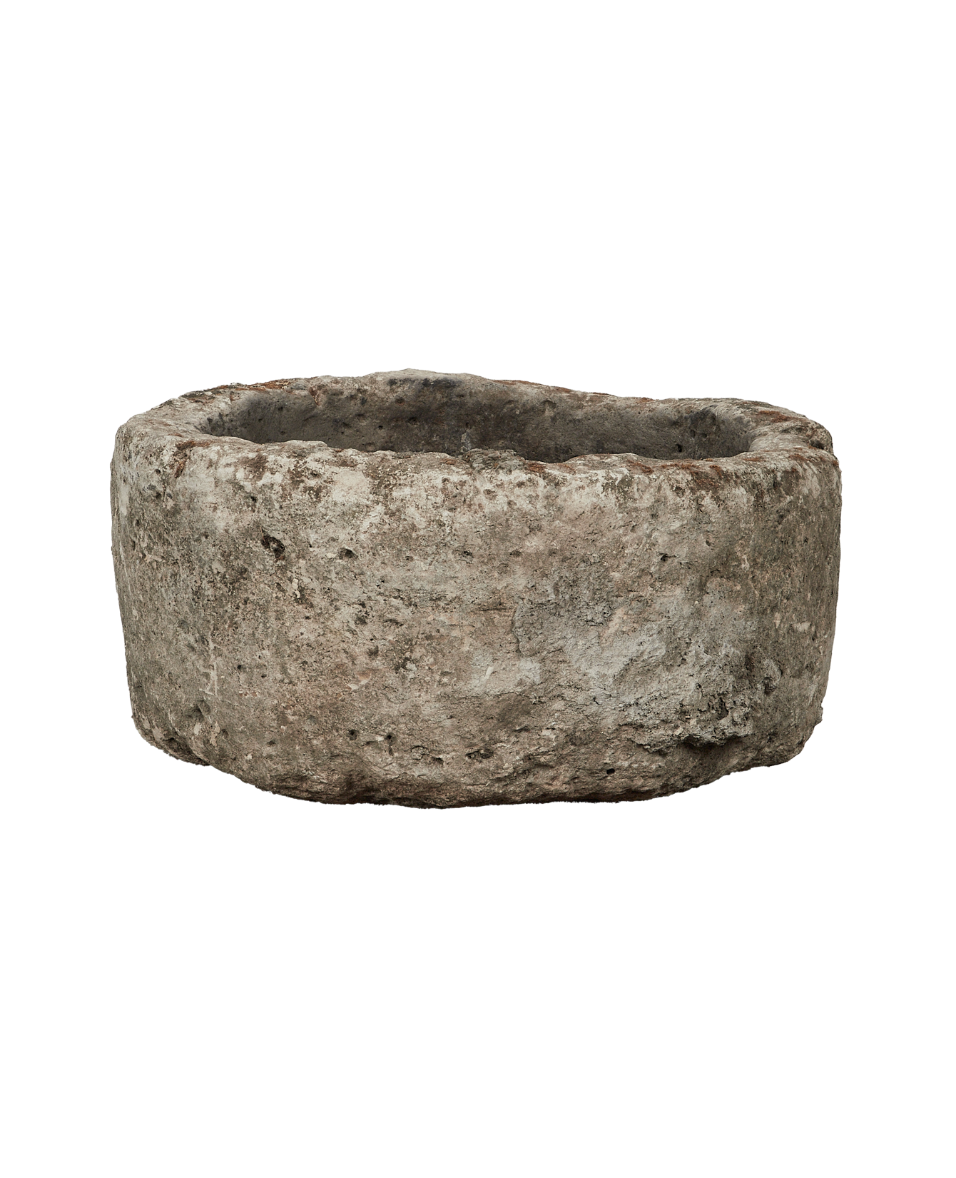 Vintage Limestone Trough - Round from Indonesia - Planters, Fountains, & Water Features