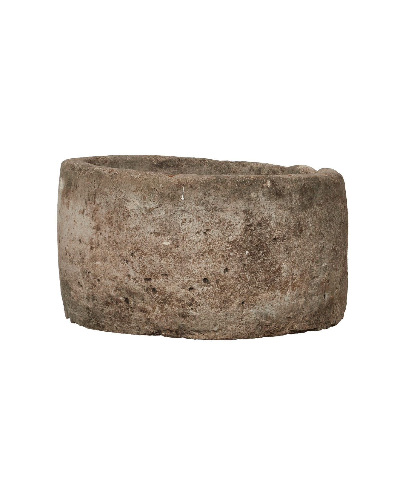 Vintage Limestone Trough - Round from Indonesia - Planters, Fountains, & Water Features