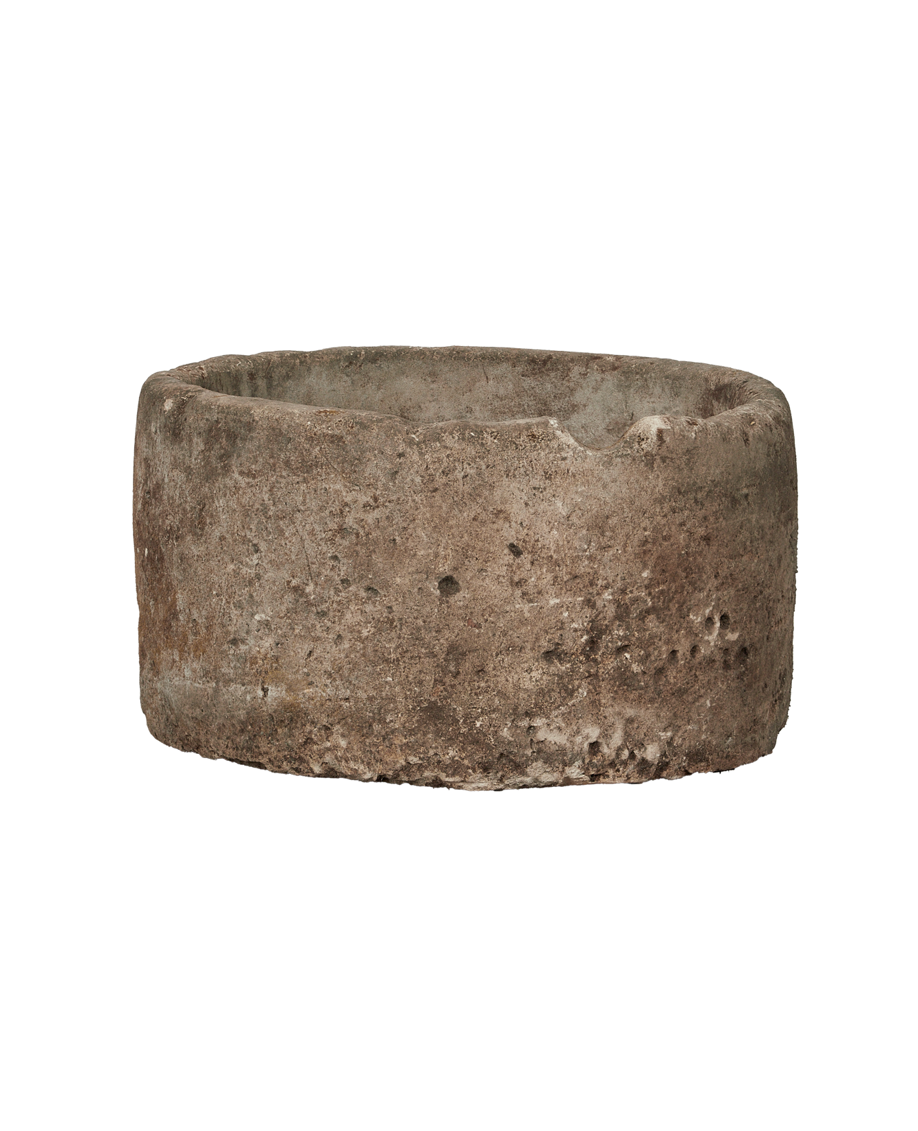 Vintage Limestone Trough - Round from Indonesia - Planters, Fountains, & Water Features