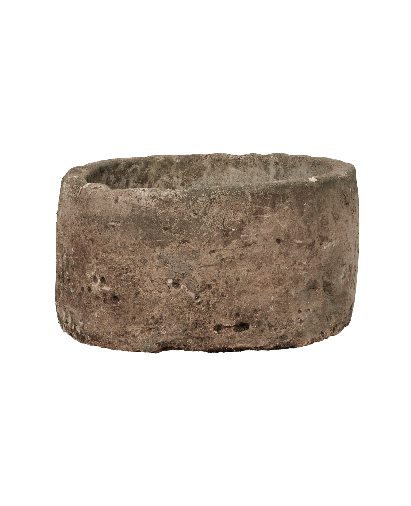 Vintage Limestone Trough - Round from Indonesia - Planters, Fountains, & Water Features