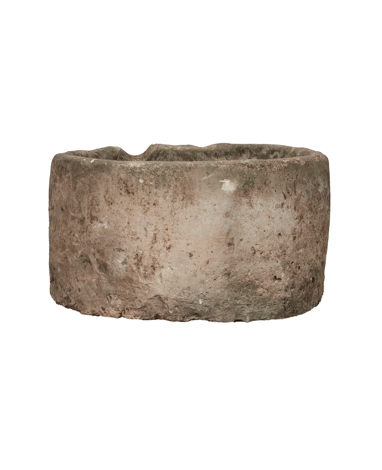 Vintage Limestone Trough - Round from Indonesia - Planters, Fountains, & Water Features