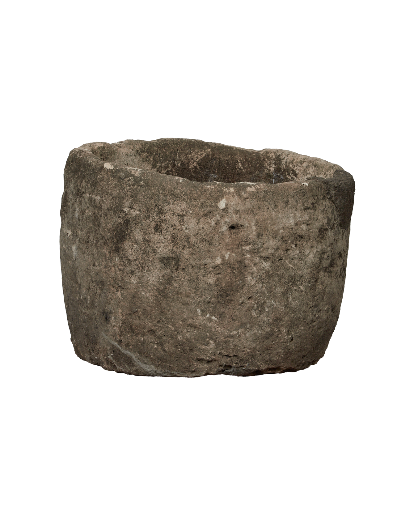 Vintage Limestone Trough - Round from Indonesia - Planters, Fountains, & Water Features