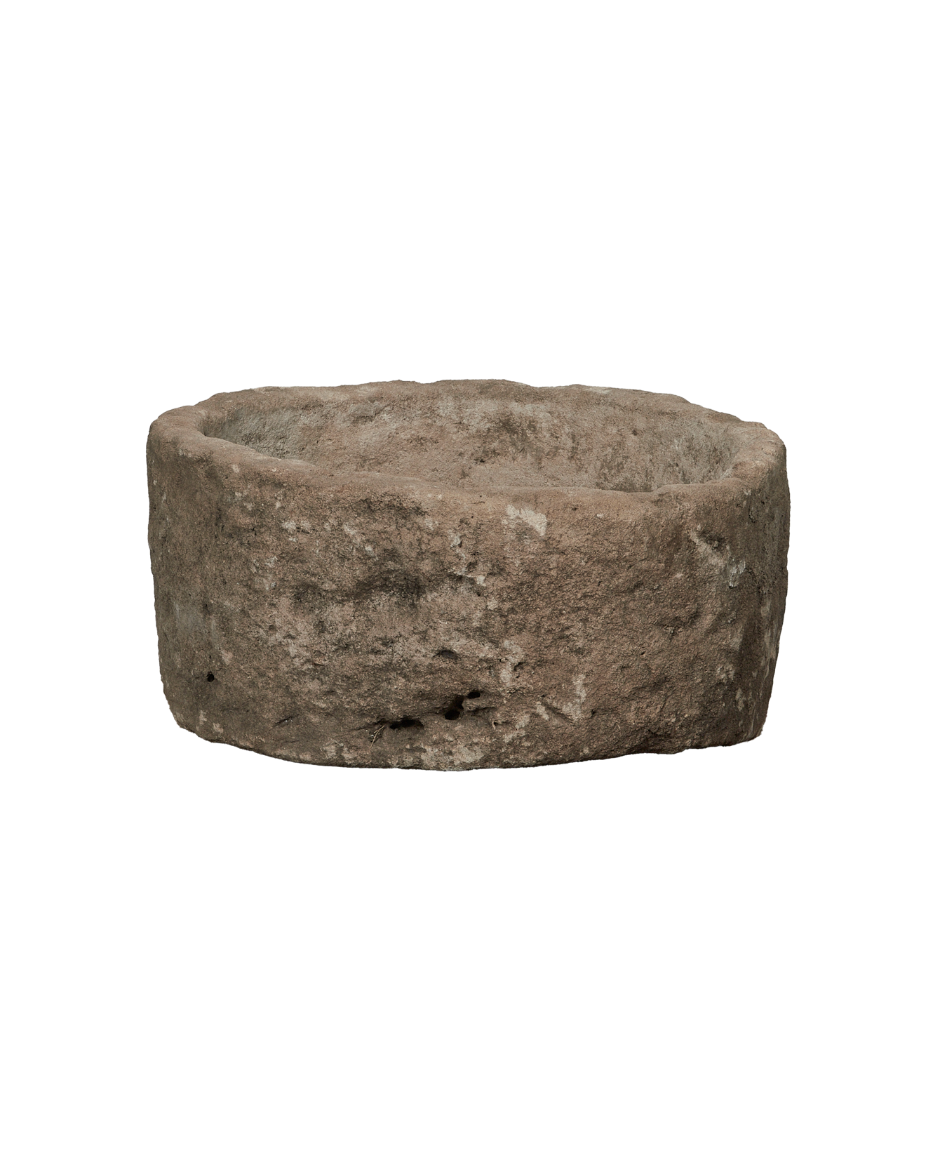 Vintage Limestone Trough - Round from Indonesia - Planters, Fountains, & Water Features