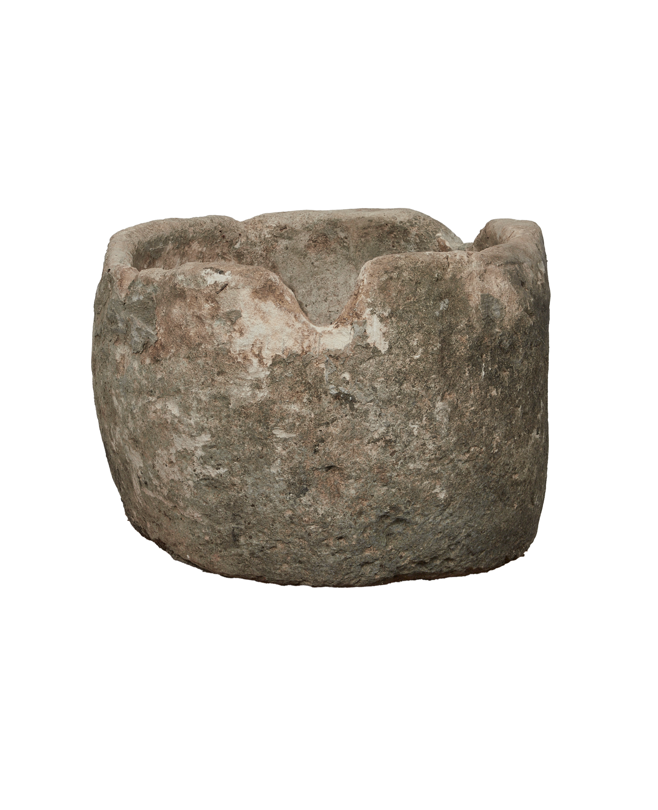 Vintage Limestone Trough - Round from Indonesia - Planters, Fountains, & Water Features