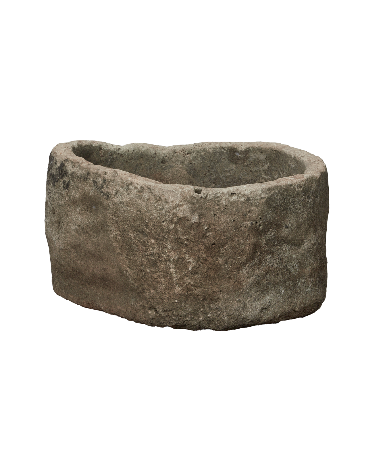 Vintage Limestone Trough - Round from Indonesia - Planters, Fountains, & Water Features