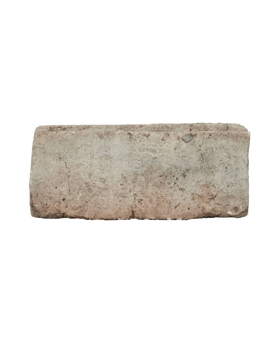 Vintage Limestone Trough - Rectangle from Indonesia - Planters, Fountains, & Water Features