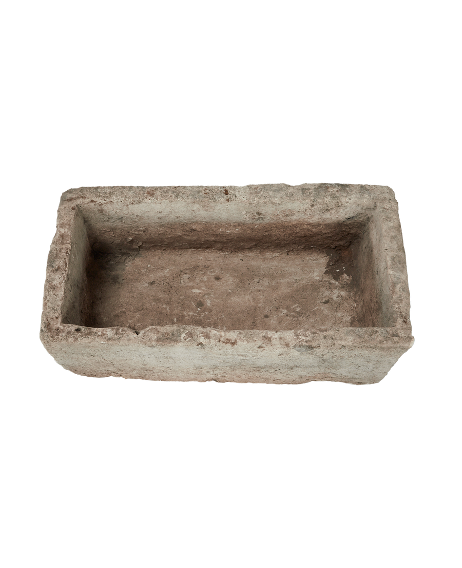 Vintage Limestone Trough - Rectangle from Indonesia - Planters, Fountains, & Water Features