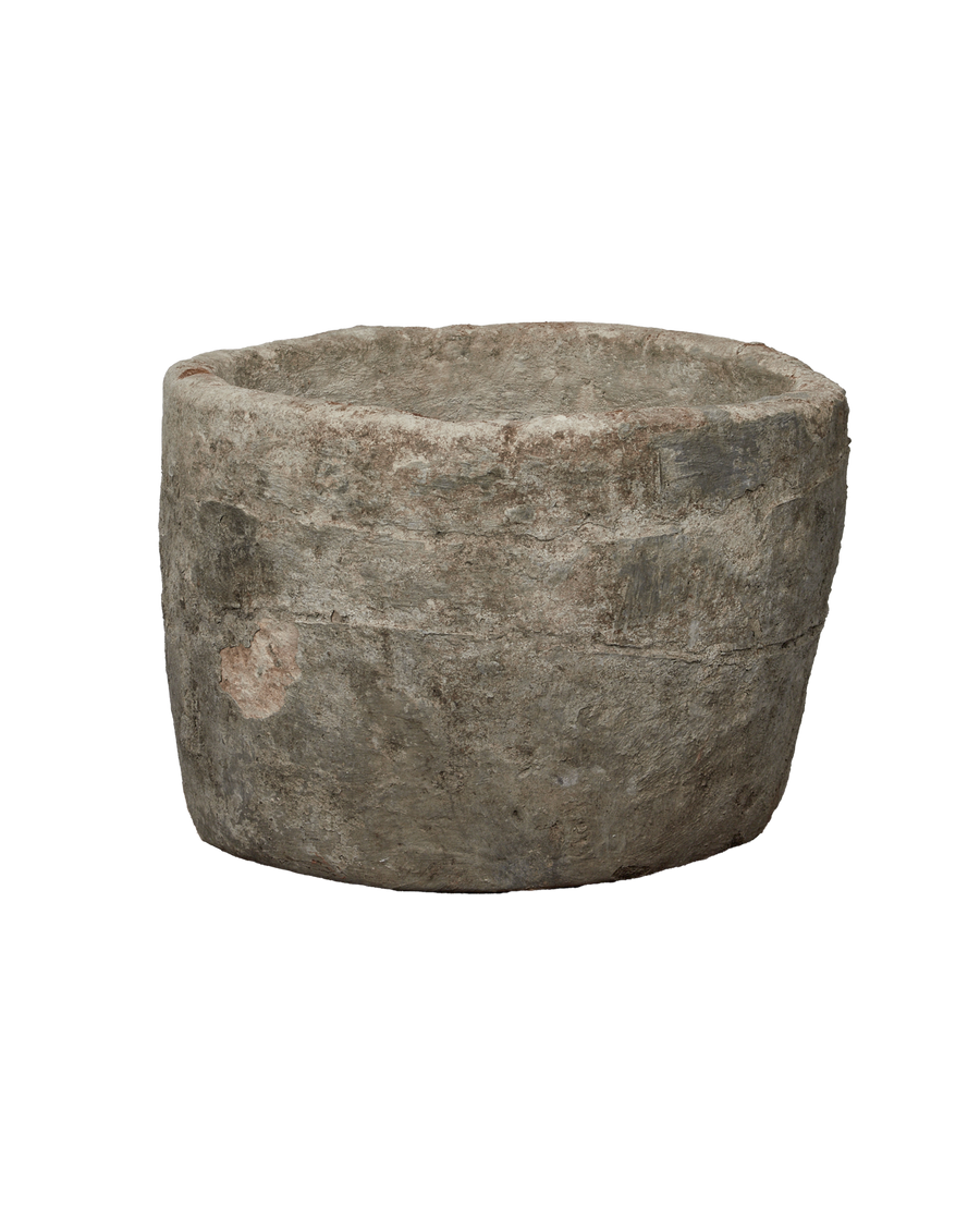 Vintage Limestone Trough - Round from Indonesia - Planters, Fountains, & Water Features