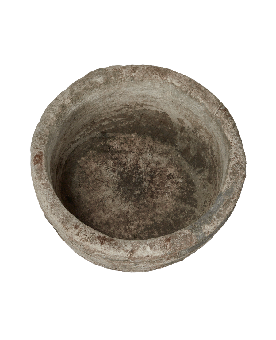 Vintage Limestone Trough - Round from Indonesia - Planters, Fountains, & Water Features