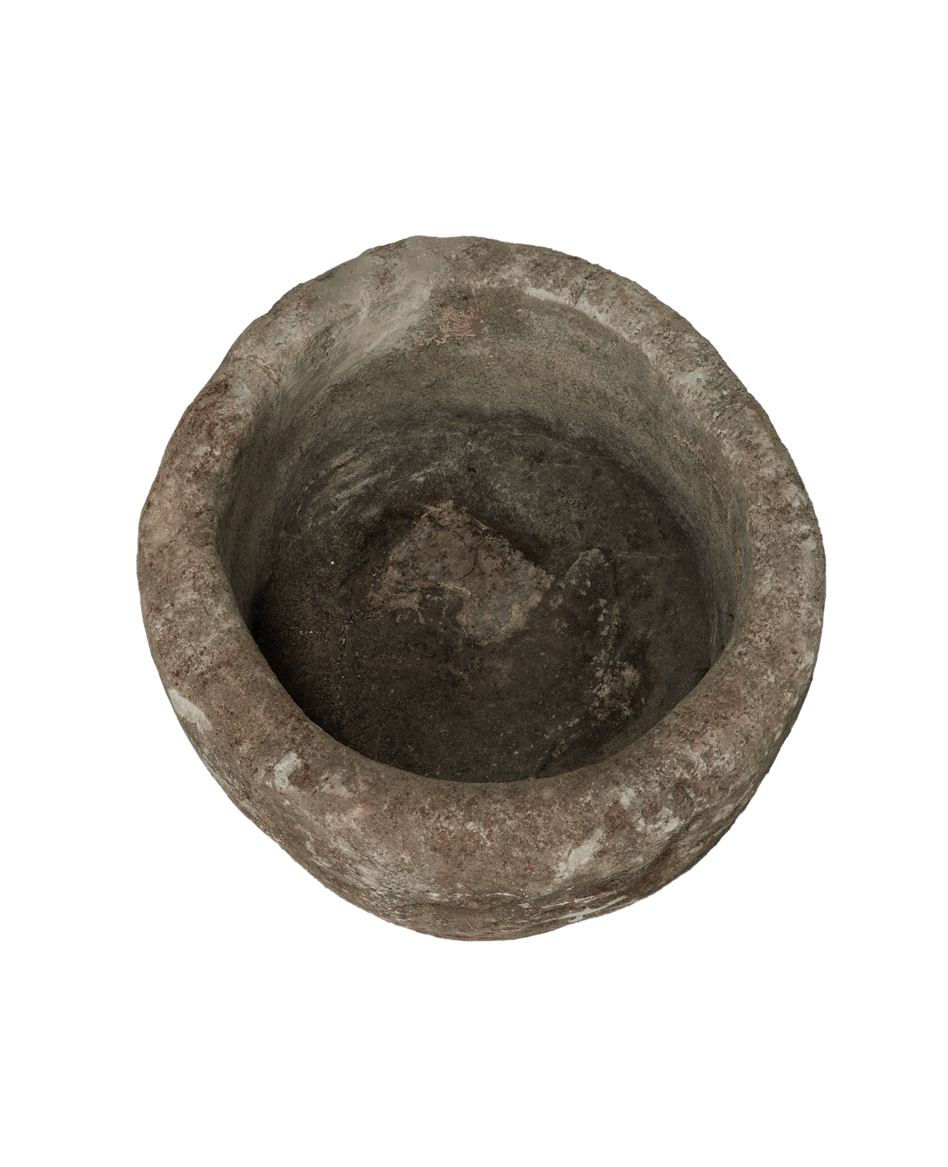 Vintage Limestone Trough - Round from Indonesia - Planters, Fountains, & Water Features
