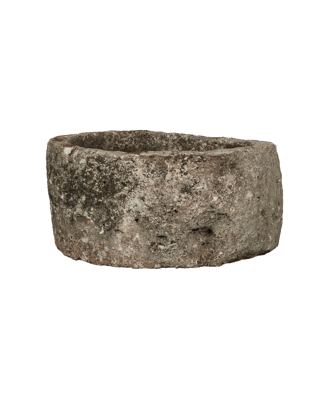 Vintage Limestone Trough - Round from Indonesia - Planters, Fountains, & Water Features