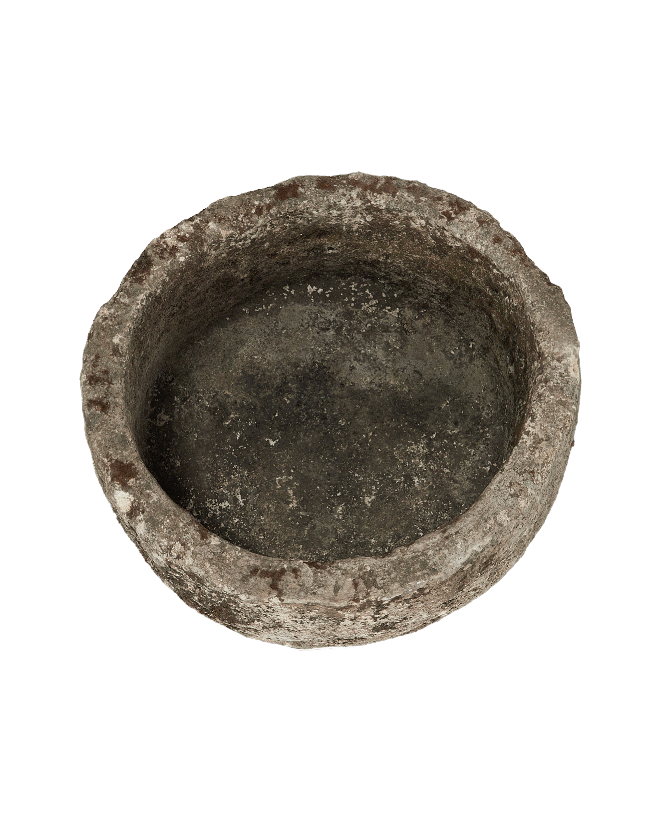 Vintage Limestone Trough - Round from Indonesia - Planters, Fountains, & Water Features