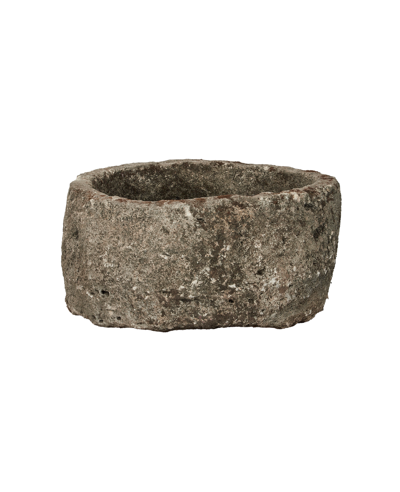 Vintage Limestone Trough - Round from Indonesia - Planters, Fountains, & Water Features
