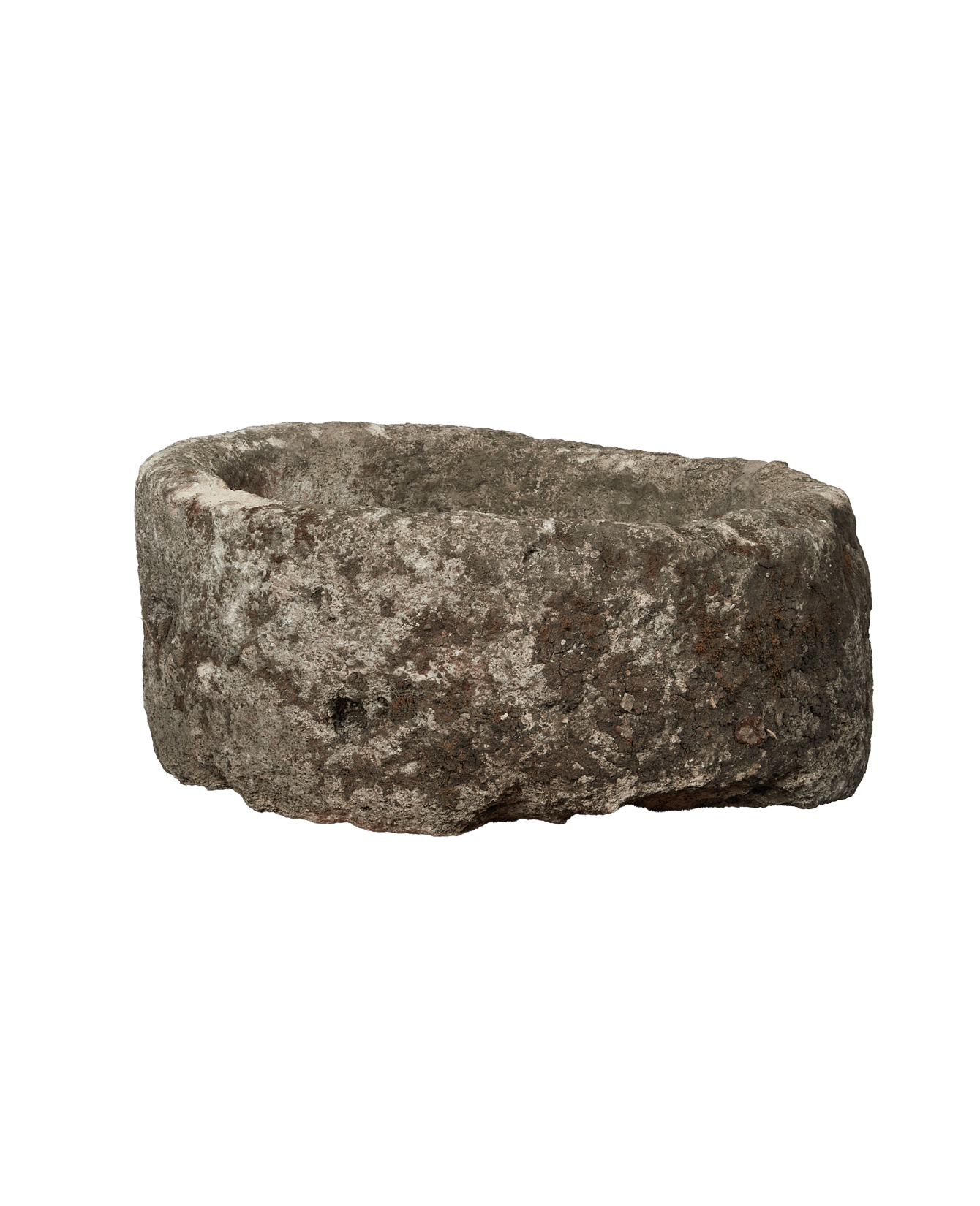 Vintage Limestone Trough - Round from Indonesia - Planters, Fountains, & Water Features