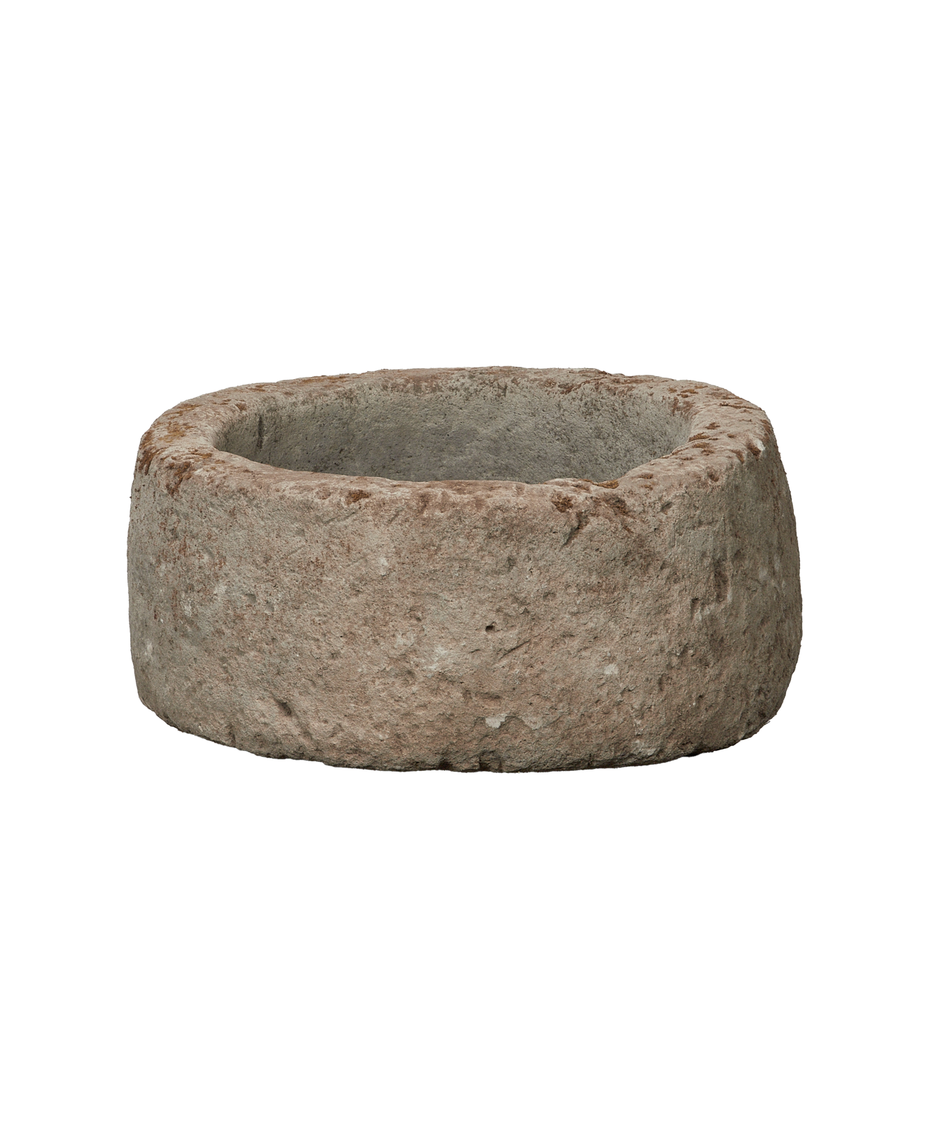Vintage Limestone Trough - Round from Indonesia - Planters, Fountains, & Water Features