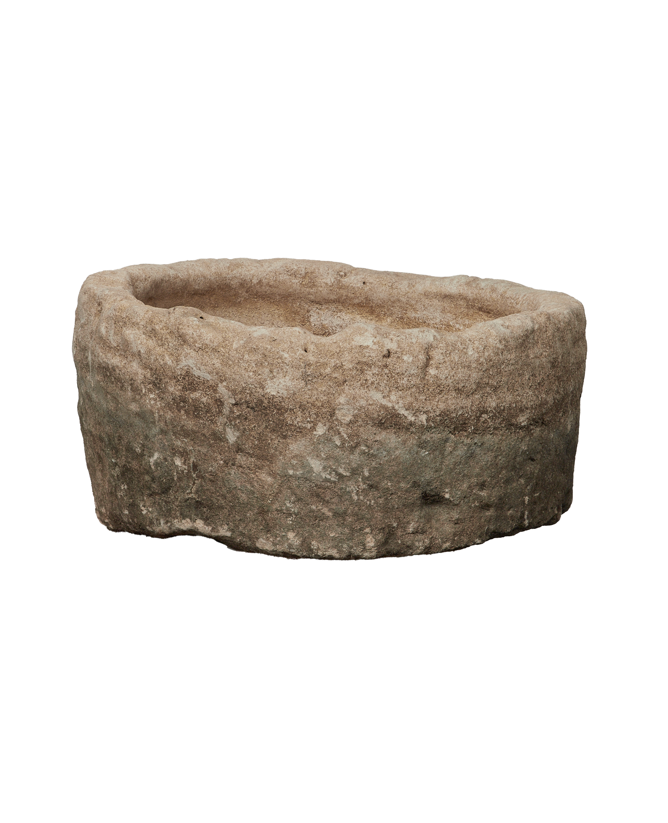 Vintage Limestone Trough - Round from Indonesia - Planters, Fountains, & Water Features