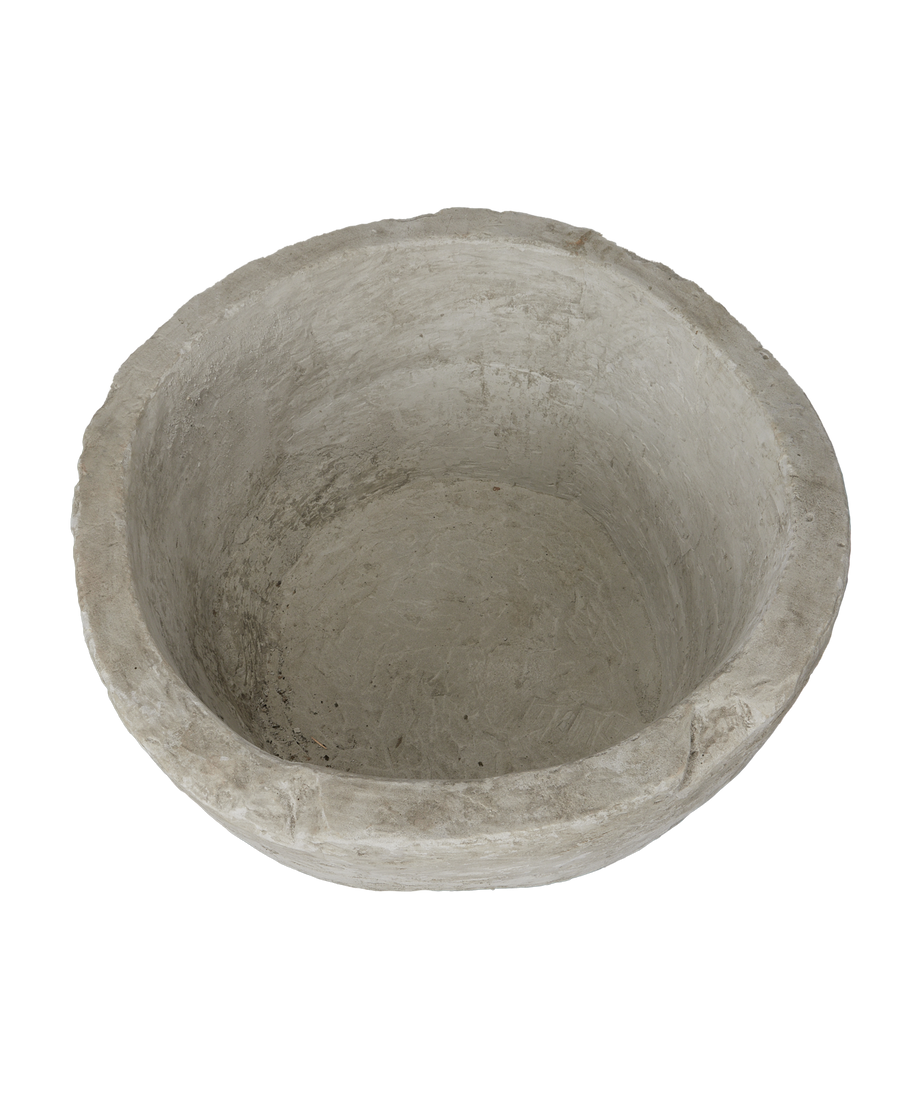 Vintage Limestone Trough - Round from Indonesia - Planters, Fountains, & Water Features