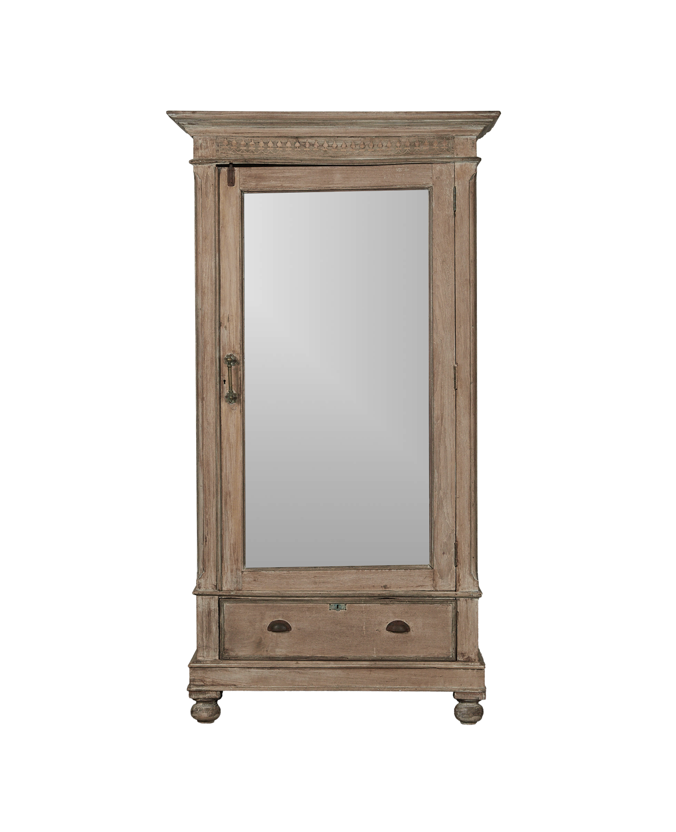 Vintage Wood Mirror Cabinet from India made of Wood