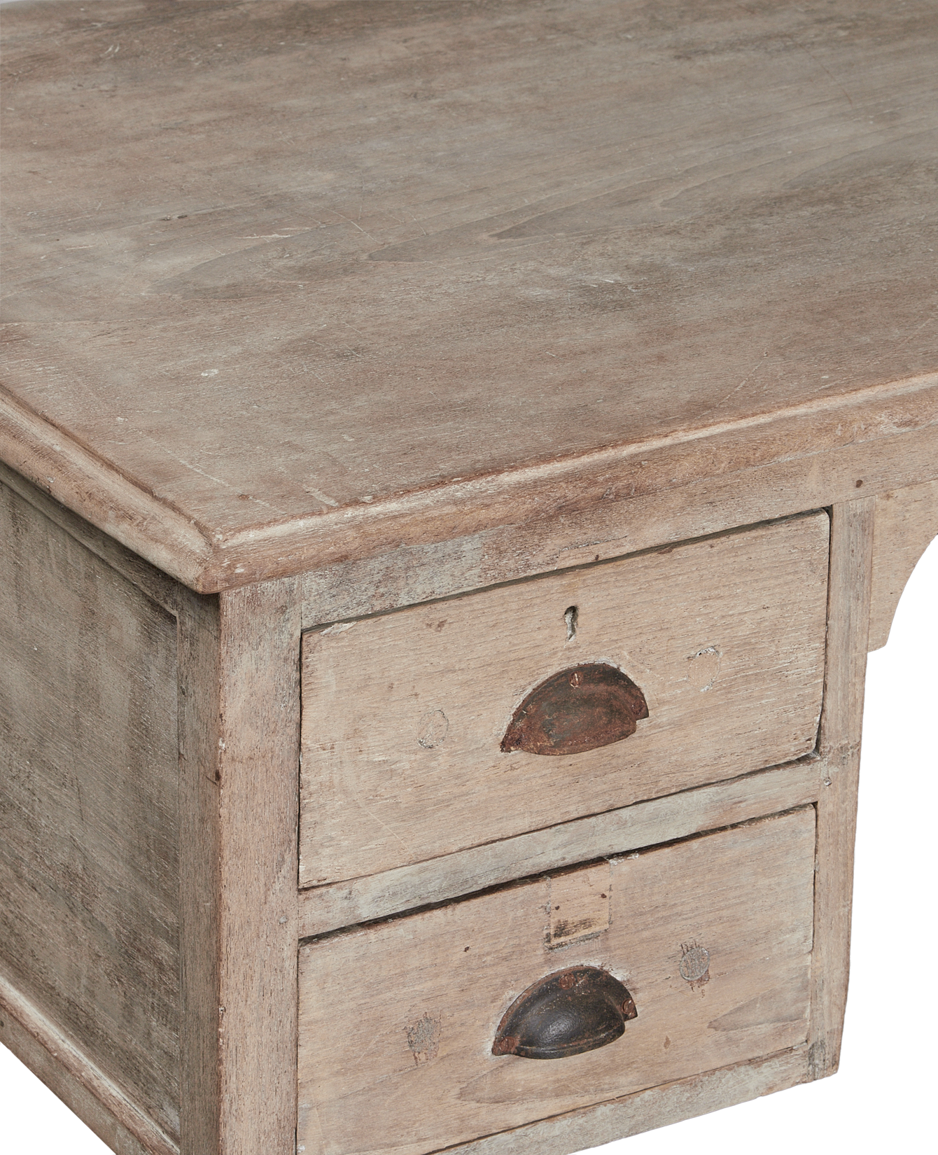 Vintage Wood Desk from India made of Wood