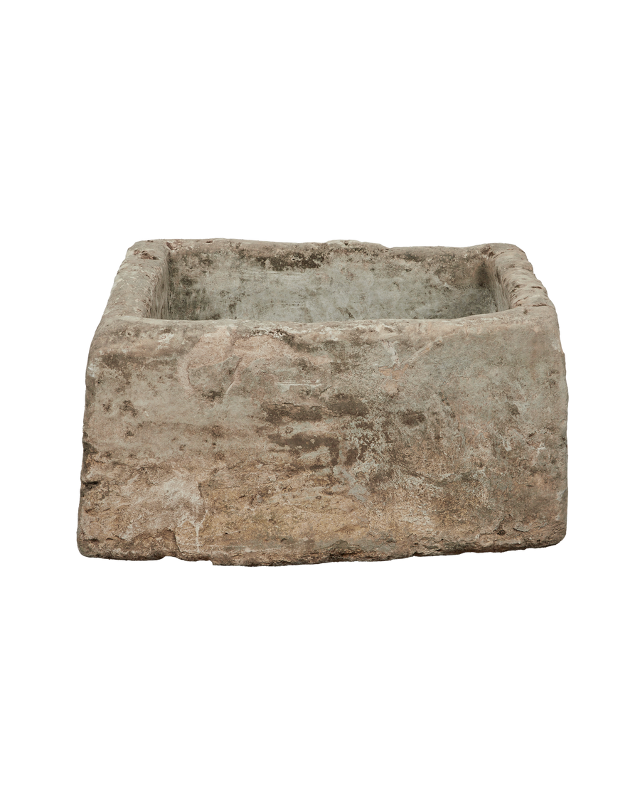 Vintage Limestone Trough - Rectangle from Indonesia - Planters, Fountains, & Water Features