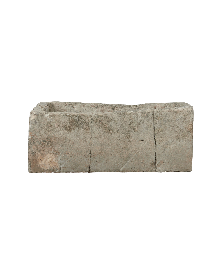 Vintage Limestone Trough - Rectangle from Indonesia - Planters, Fountains, & Water Features