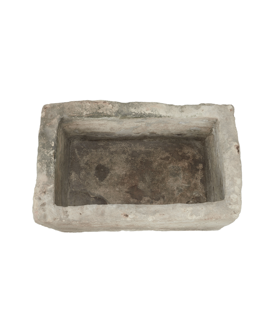 Vintage Limestone Trough - Rectangle from Indonesia - Planters, Fountains, & Water Features