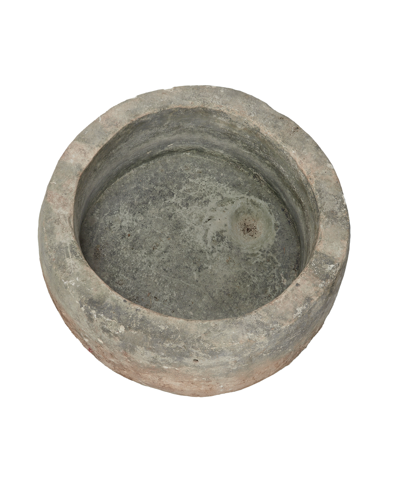 Vintage Limestone Trough - Round from Indonesia - Planters, Fountains, & Water Features