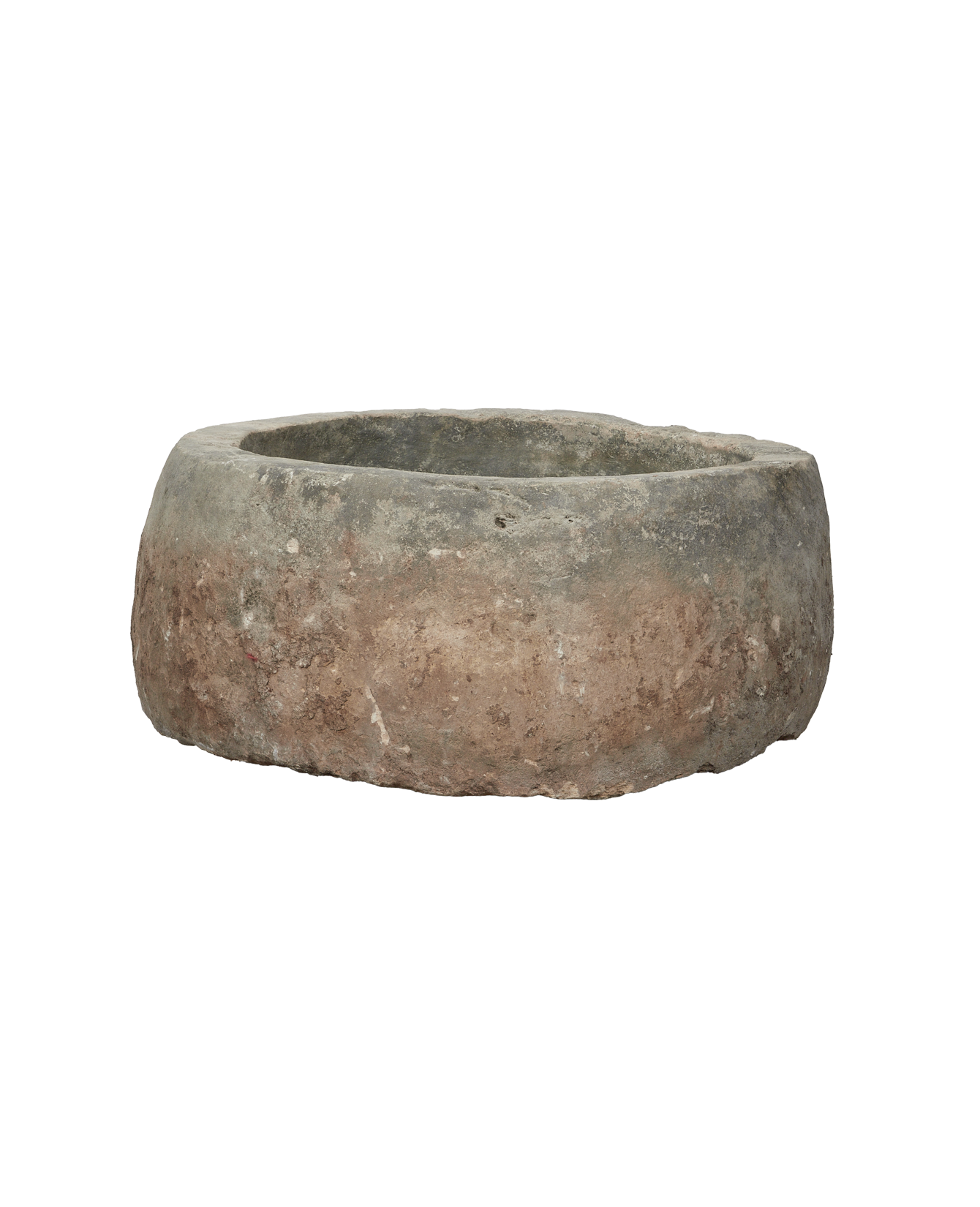 Vintage Limestone Trough - Round from Indonesia - Planters, Fountains, & Water Features