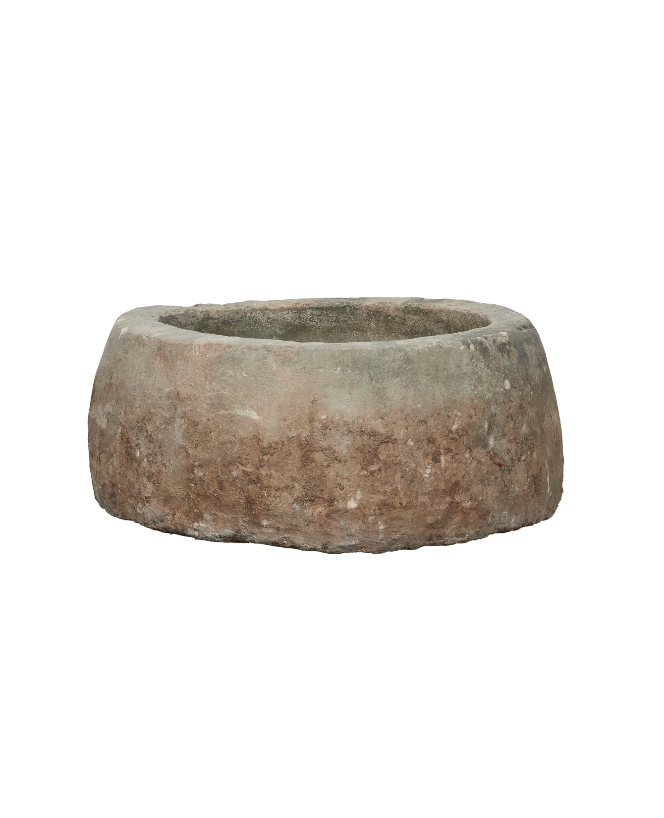 Vintage Limestone Trough - Round from Indonesia - Planters, Fountains, & Water Features