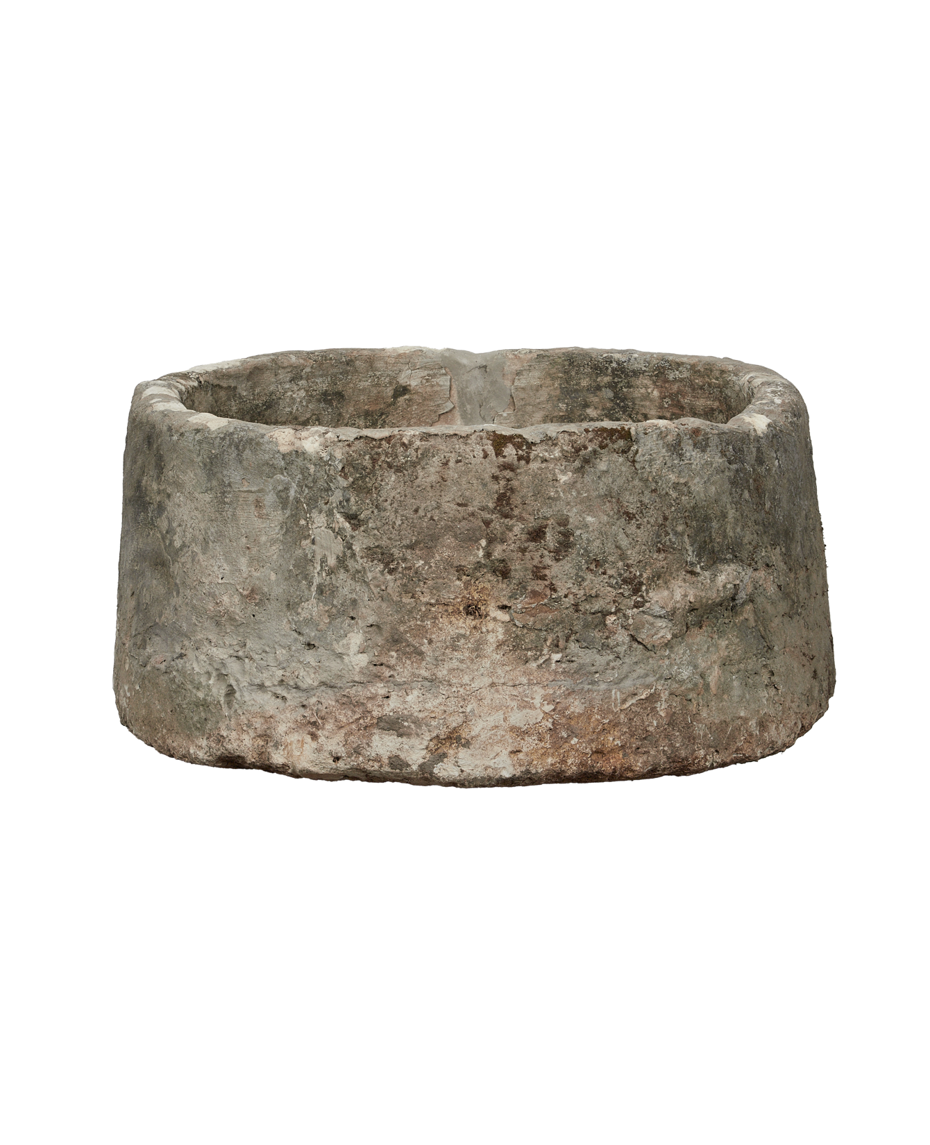 Vintage Limestone Trough - Round from Indonesia - Planters, Fountains, & Water Features