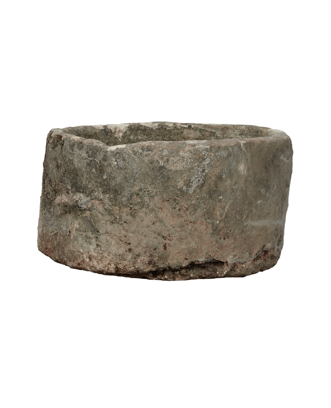 Vintage Limestone Trough - Round from Indonesia - Planters, Fountains, & Water Features