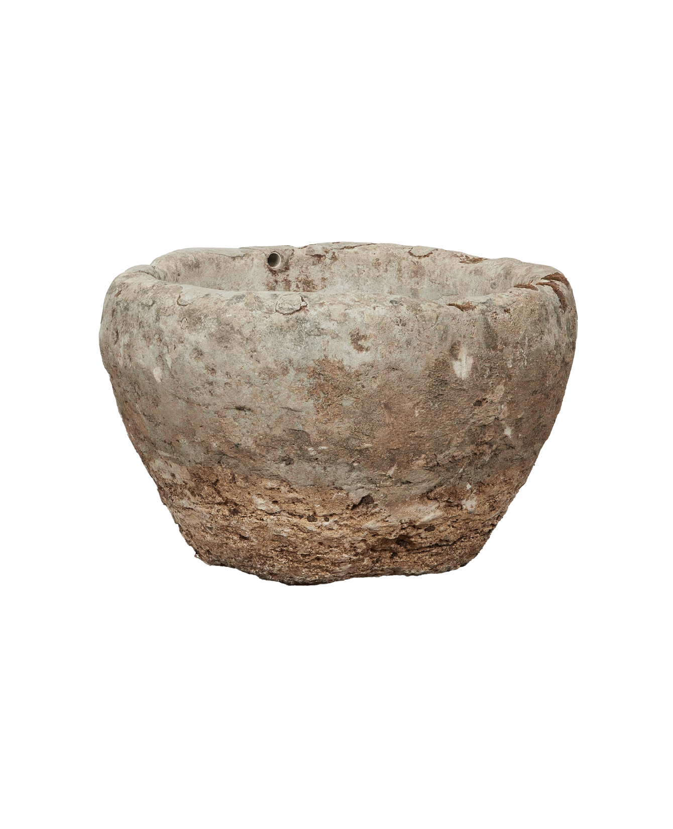 Vintage Limestone Trough - Round from Indonesia - Planters, Fountains, & Water Features