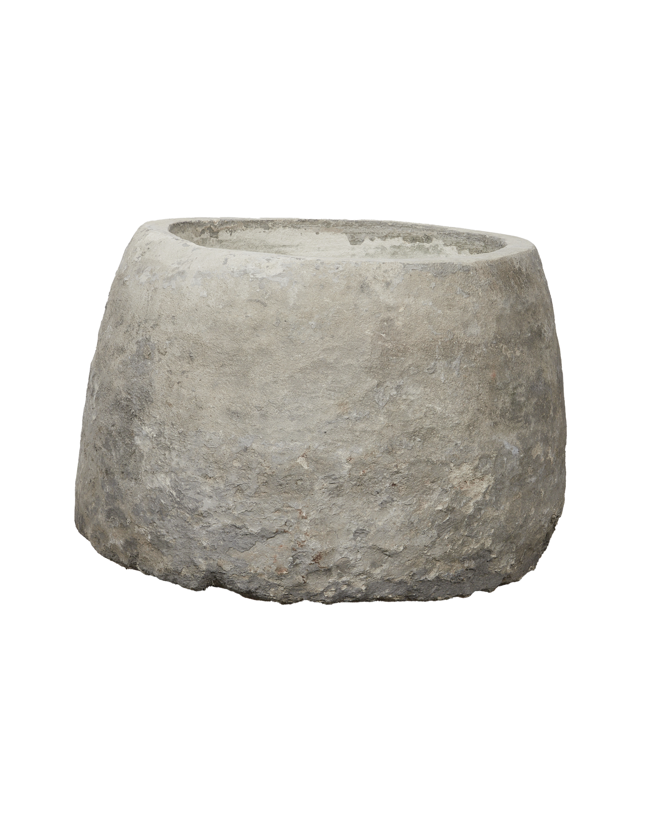 Vintage Limestone Trough - Round from Indonesia - Planters, Fountains, & Water Features