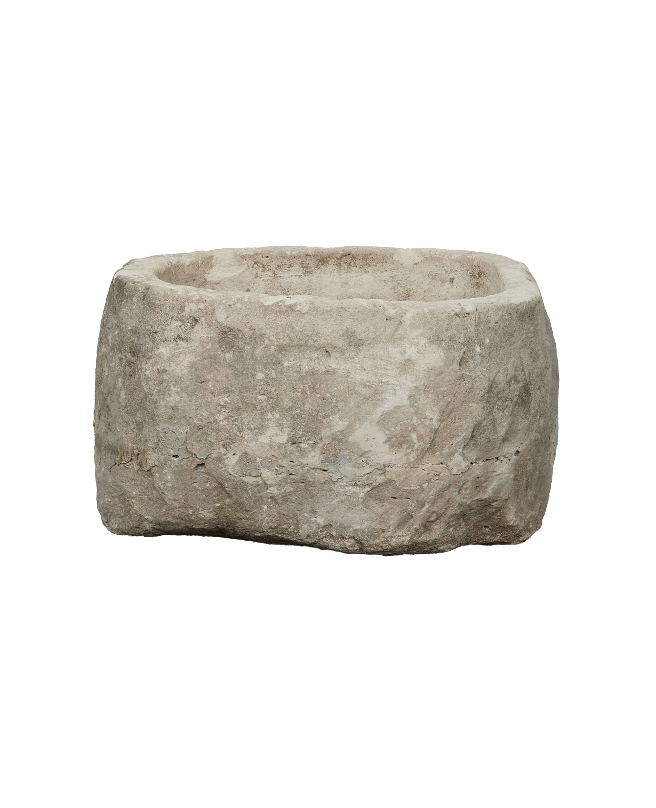 Vintage Limestone Trough - Oblong from Indonesia - Planters, Fountains, & Water Features