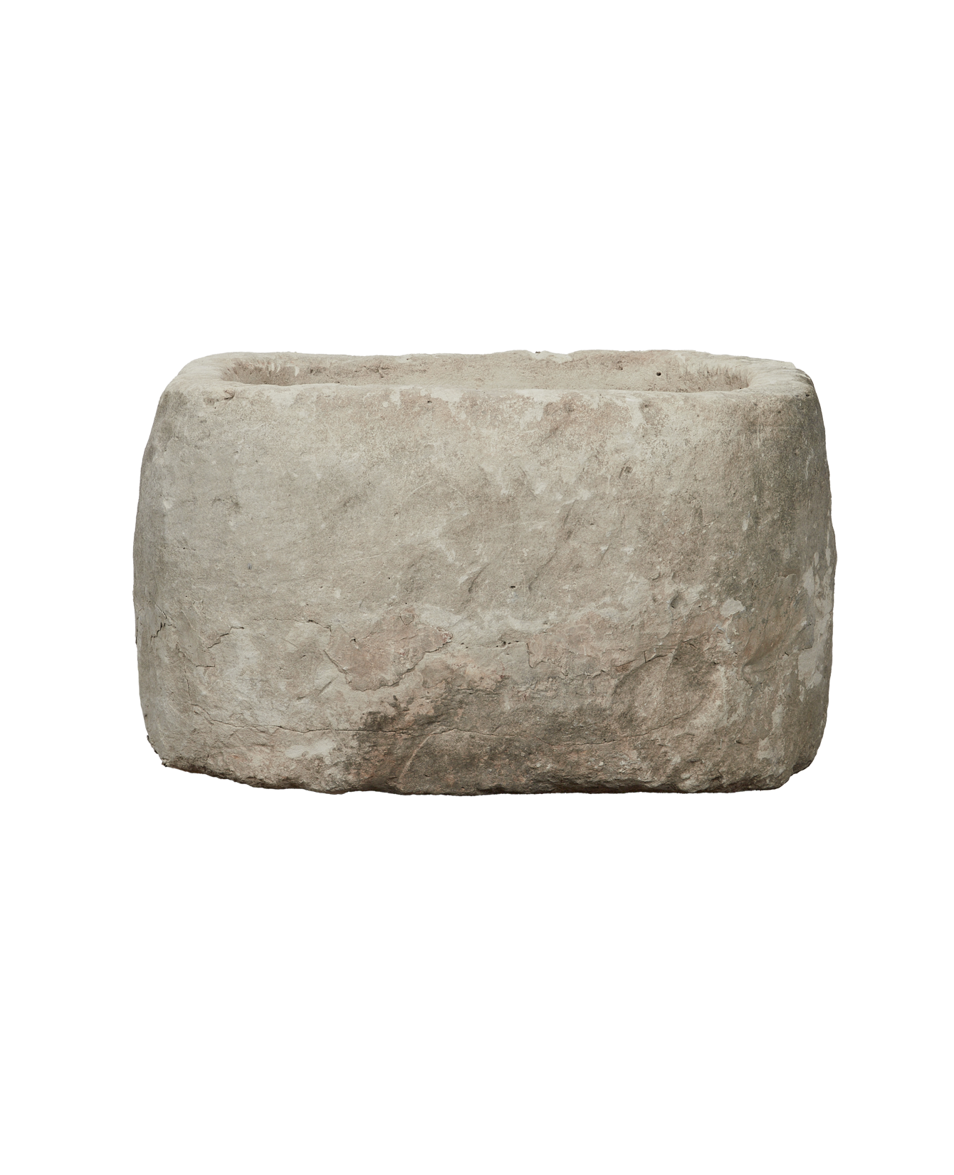 Vintage Limestone Trough - Oblong from Indonesia - Planters, Fountains, & Water Features