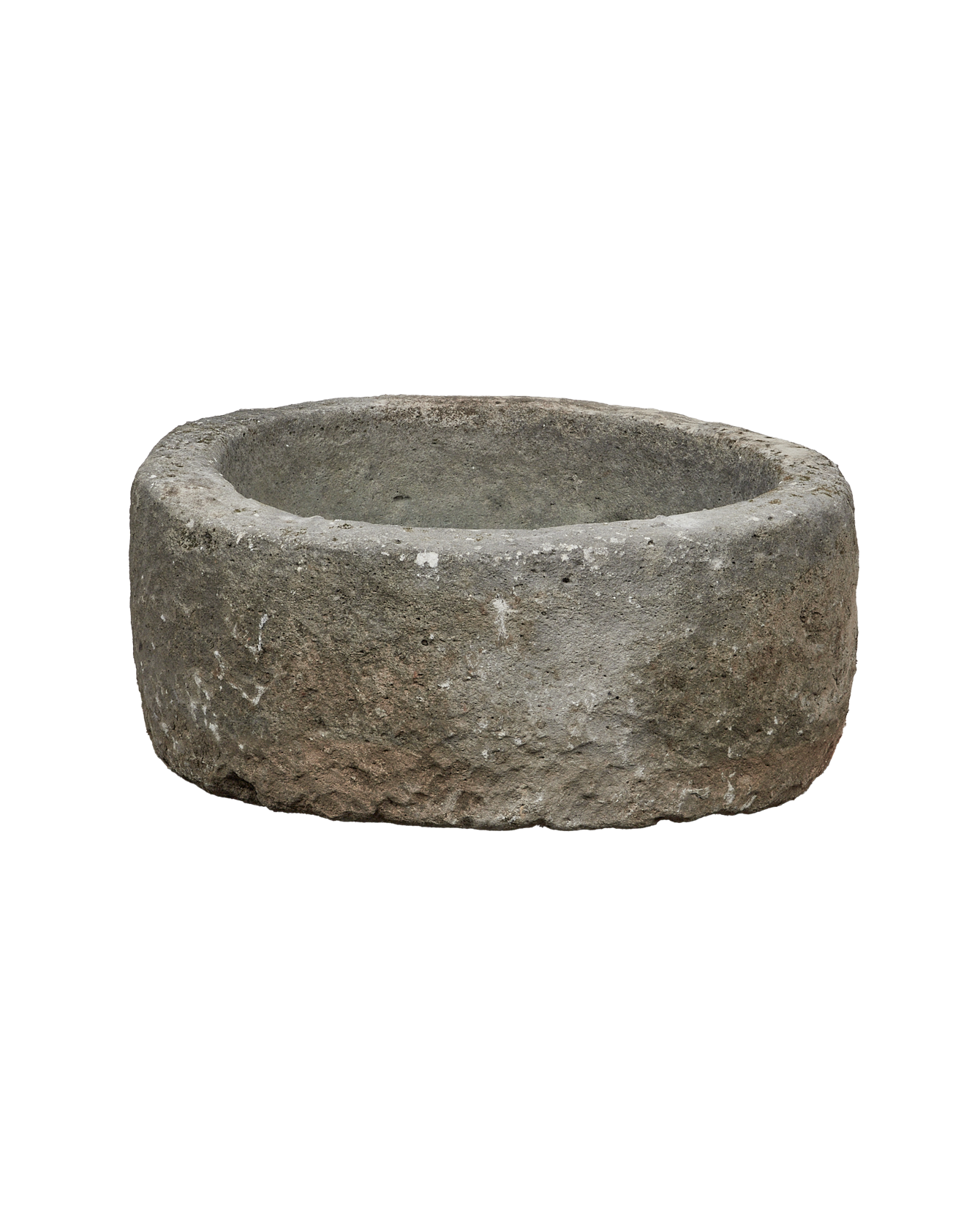 Vintage Limestone Trough - Round from Indonesia - Planters, Fountains, & Water Features