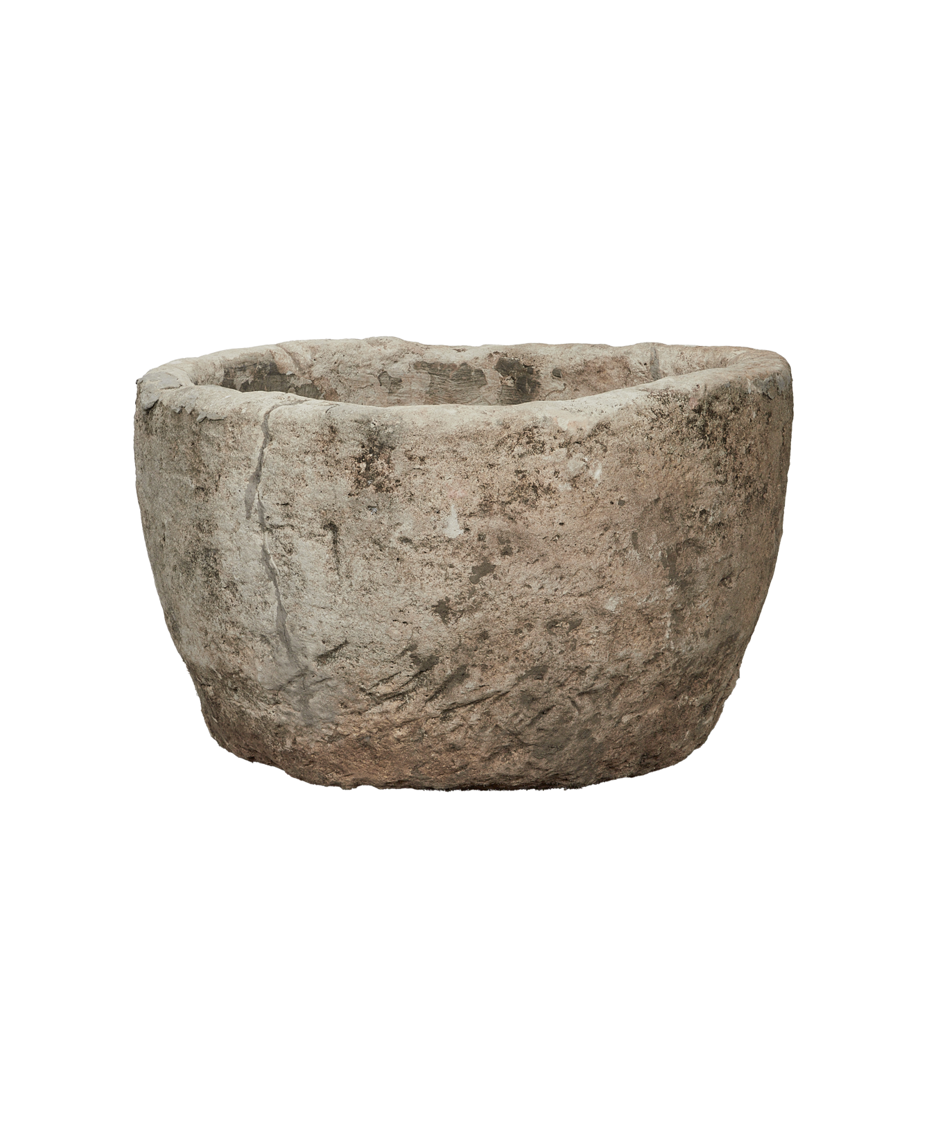 Vintage Limestone Trough - Round from Indonesia - Planters, Fountains, & Water Features