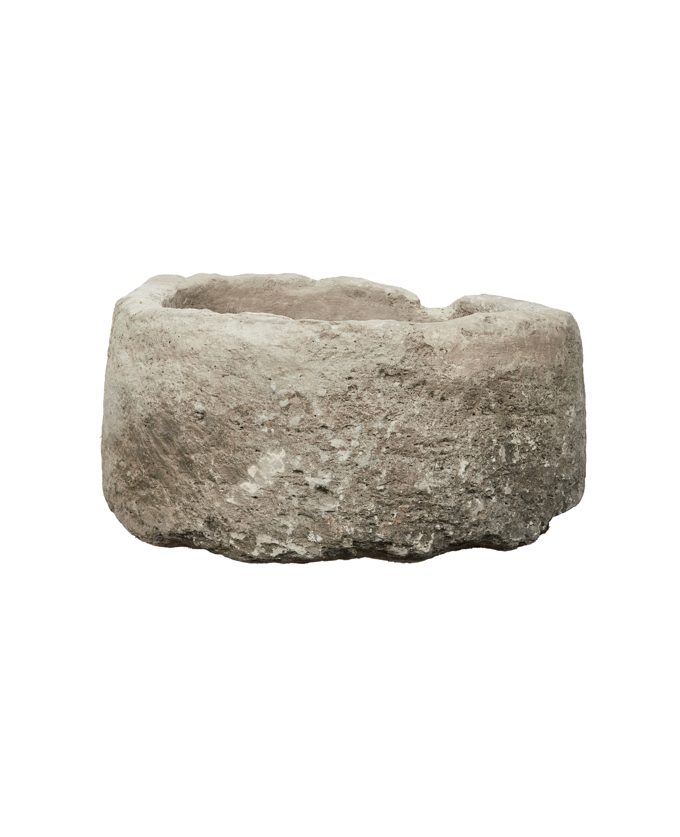 Vintage Limestone Trough - Round from Indonesia - Planters, Fountains, & Water Features