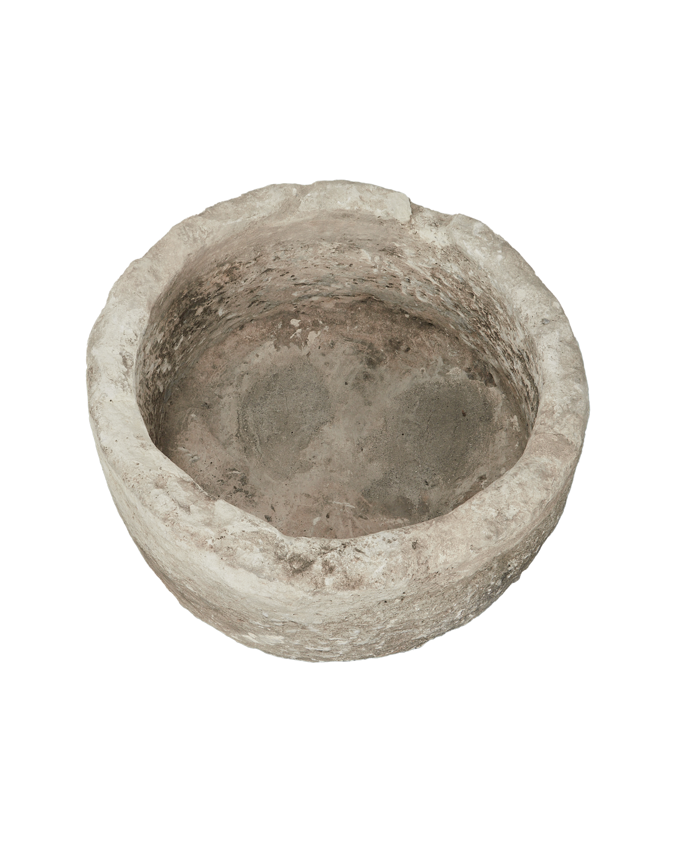 Vintage Limestone Trough - Round from Indonesia - Planters, Fountains, & Water Features