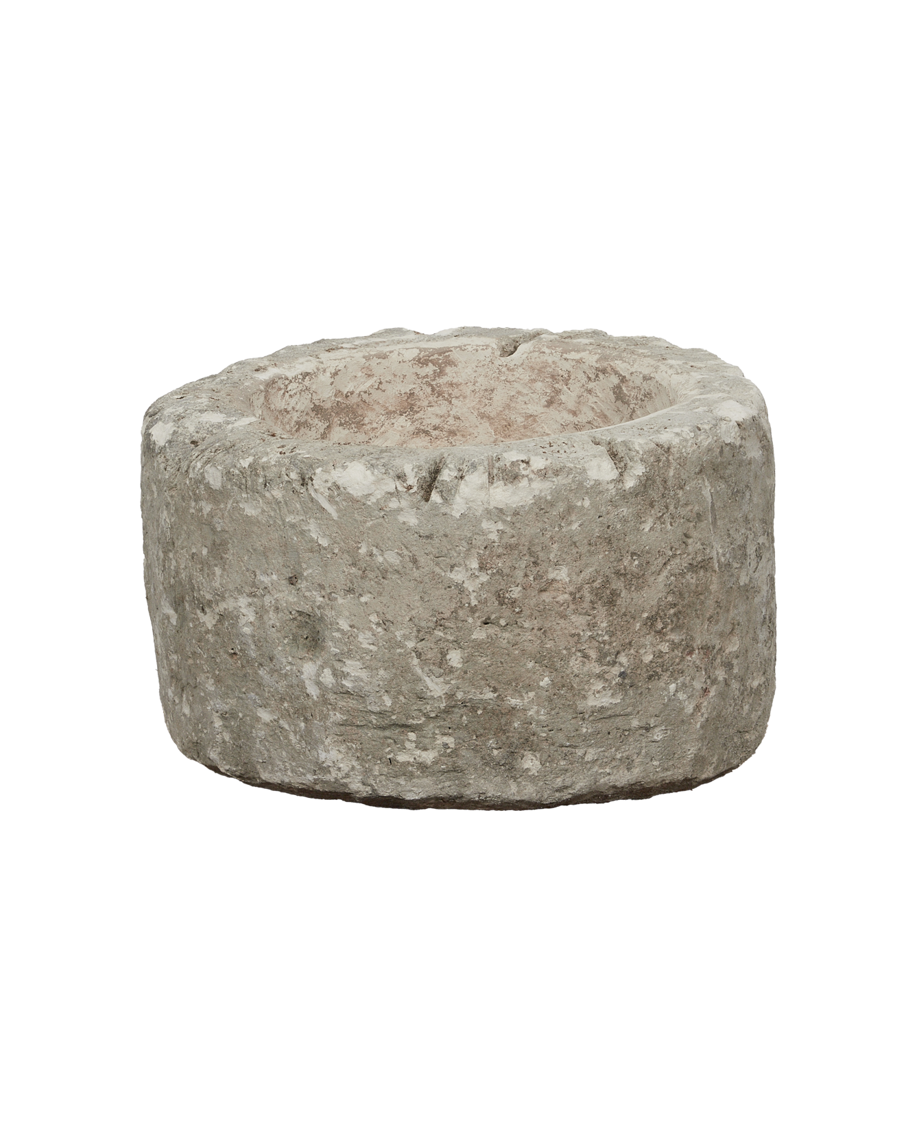 Vintage Limestone Trough - Round from Indonesia - Planters, Fountains, & Water Features