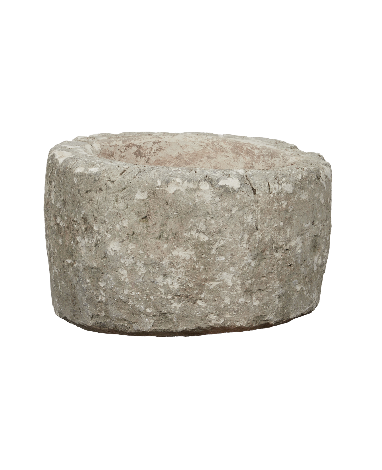 Vintage Limestone Trough - Round from Indonesia - Planters, Fountains, & Water Features