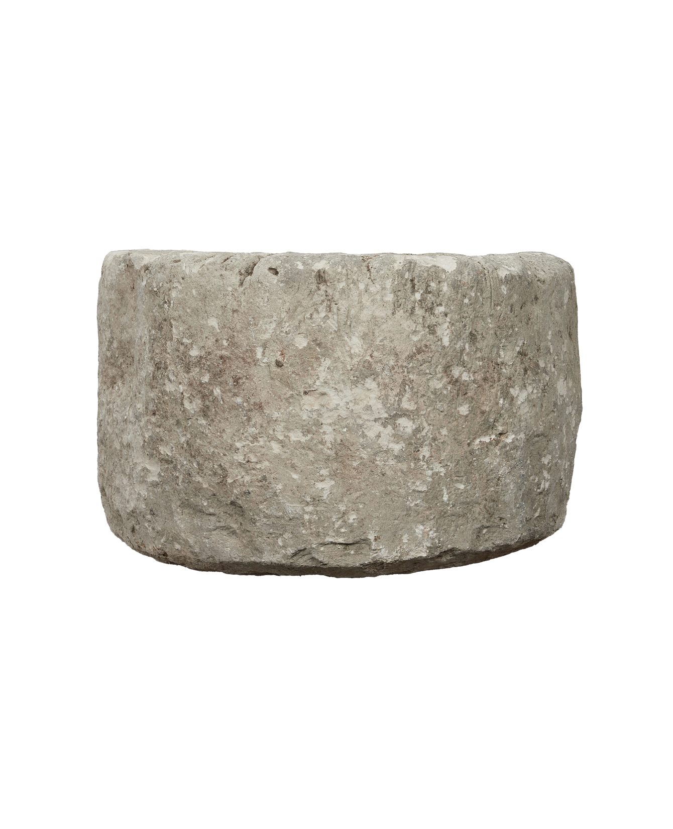 Vintage Limestone Trough - Round from Indonesia - Planters, Fountains, & Water Features