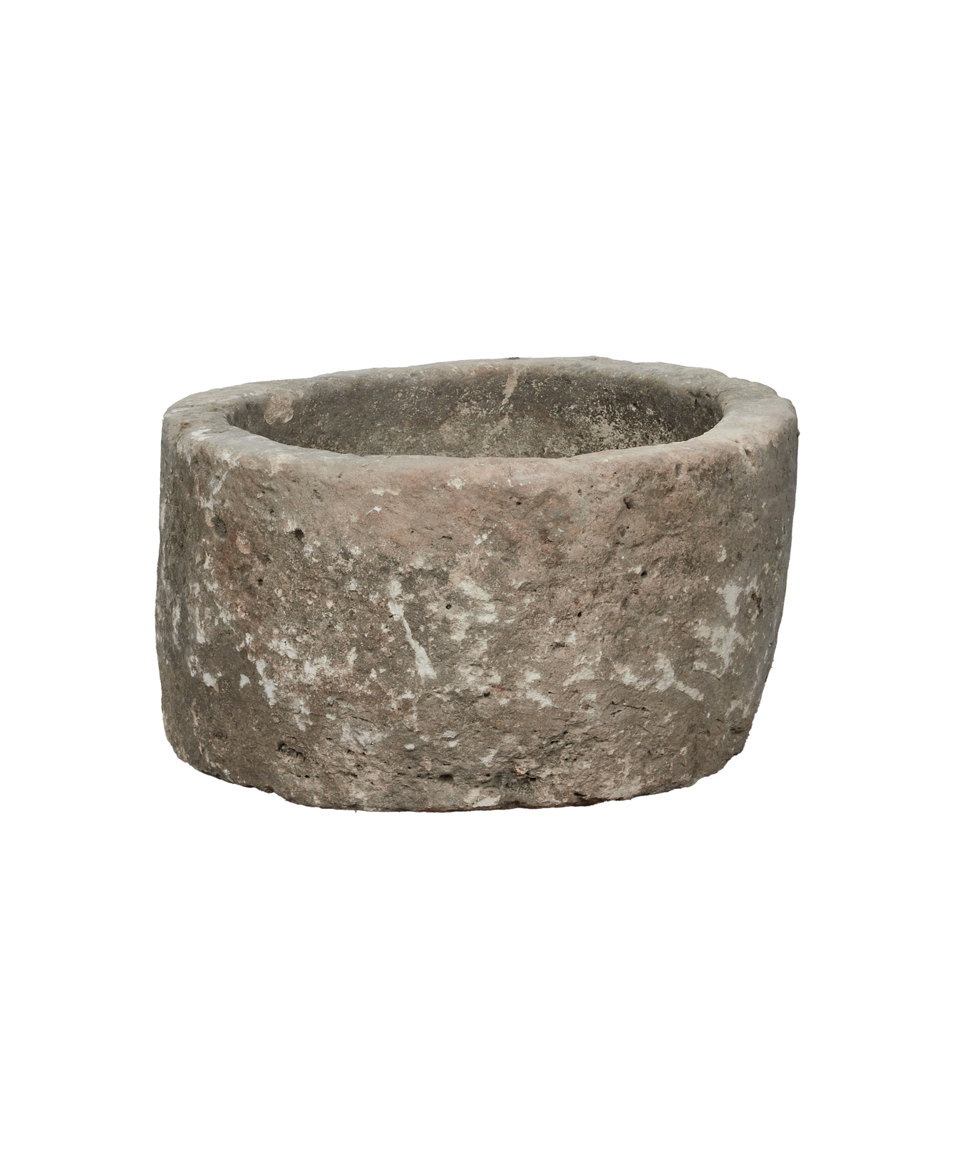 Vintage Limestone Trough - Round from Indonesia - Planters, Fountains, & Water Features