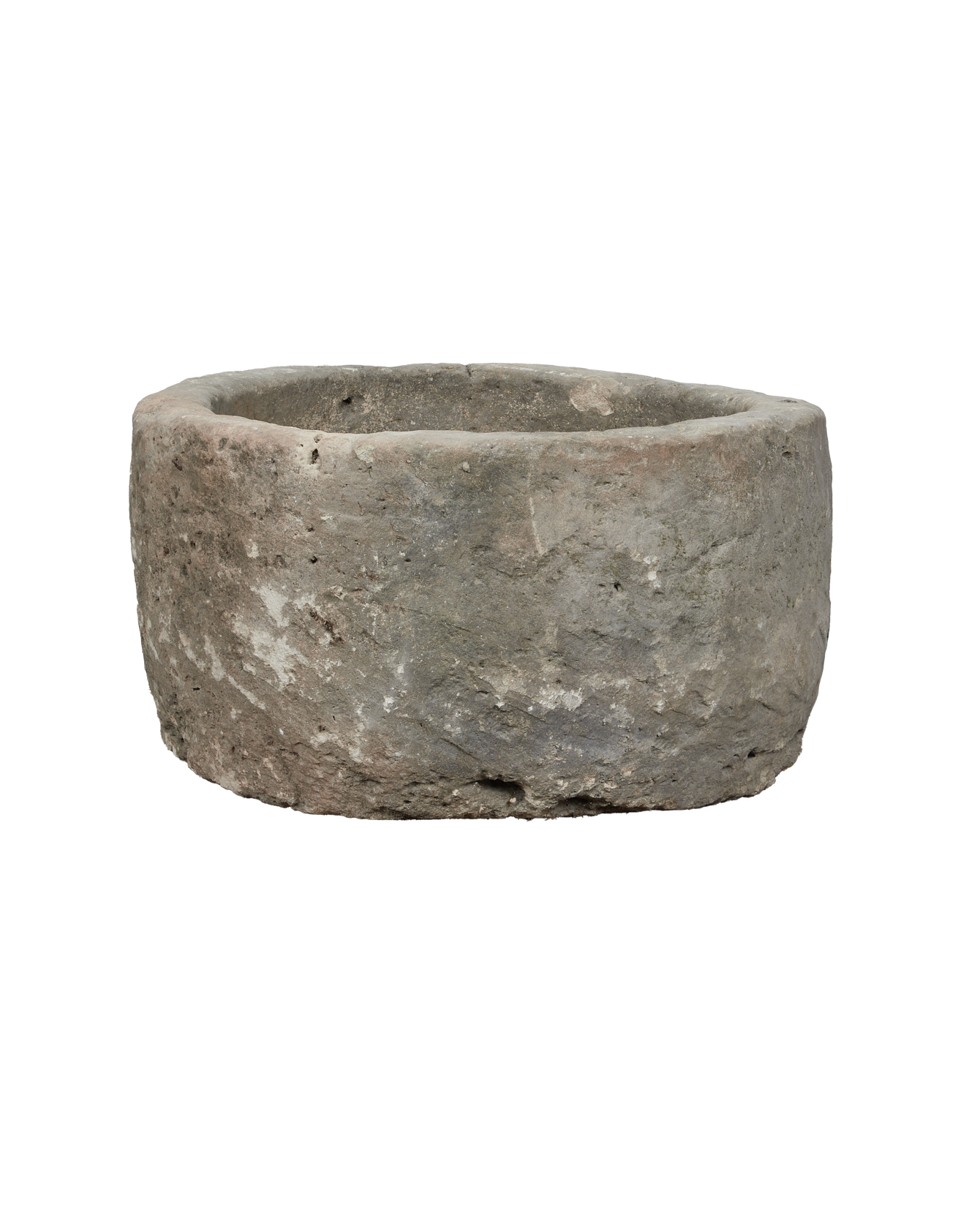 Vintage Limestone Trough - Round from Indonesia - Planters, Fountains, & Water Features