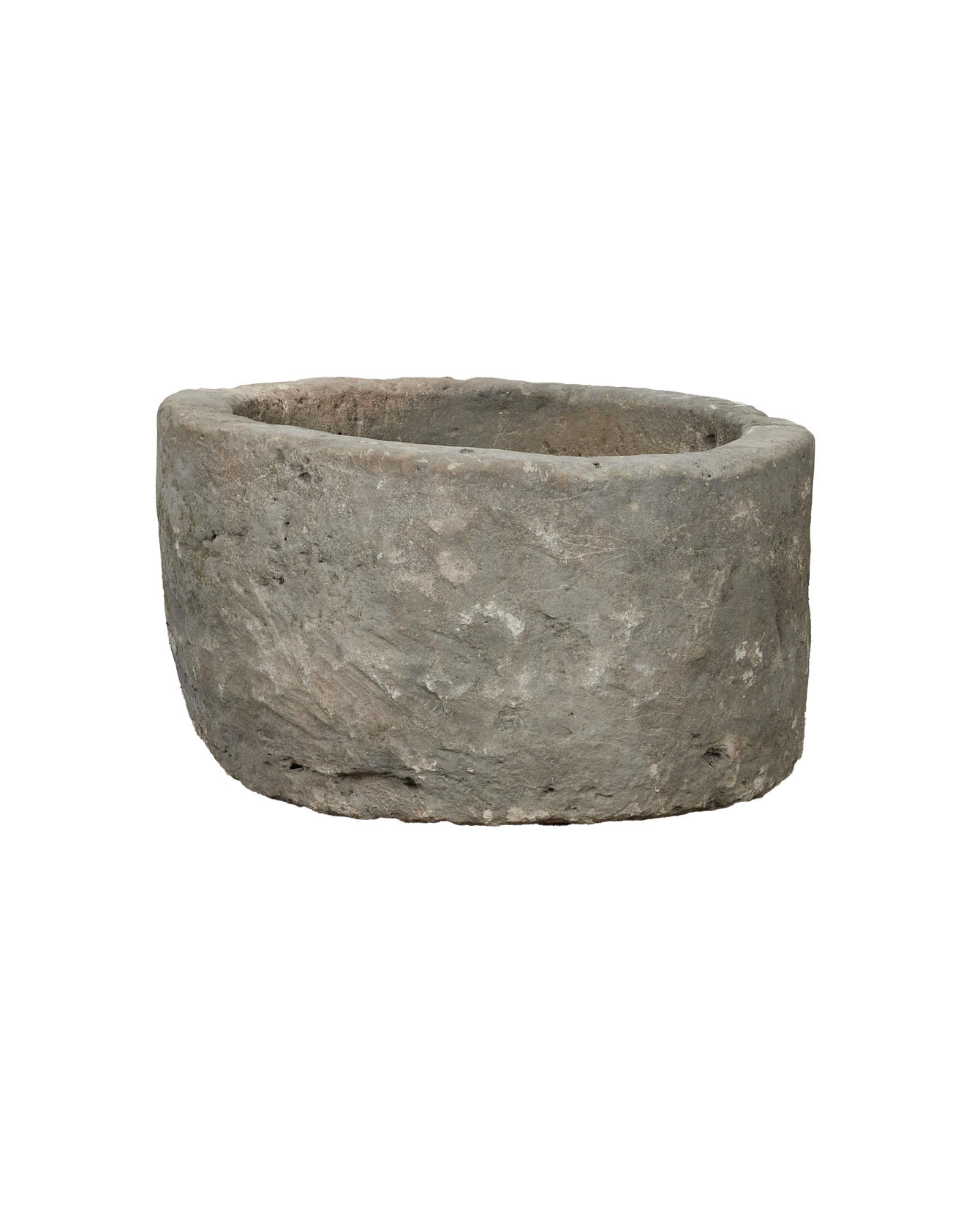 Vintage Limestone Trough - Round from Indonesia - Planters, Fountains, & Water Features