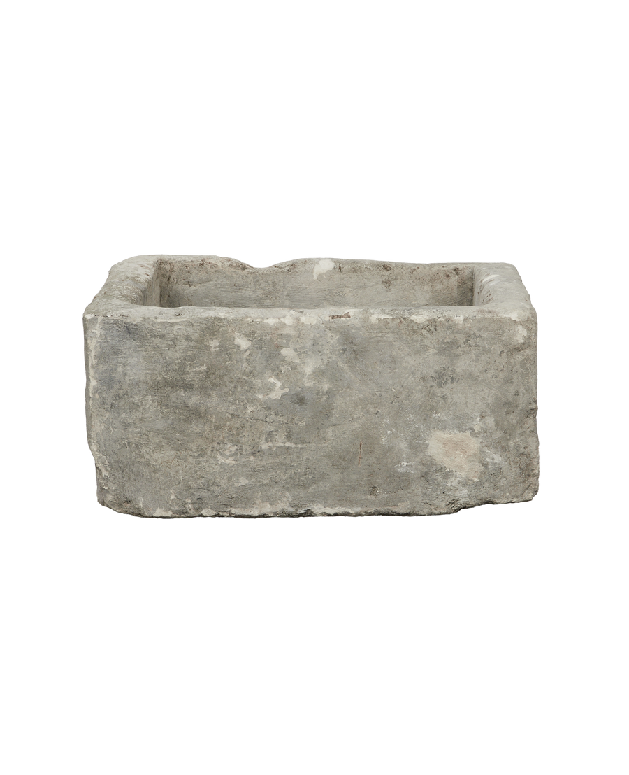 Vintage Limestone Trough - Rectangle from Indonesia - Planters, Fountains, & Water Features