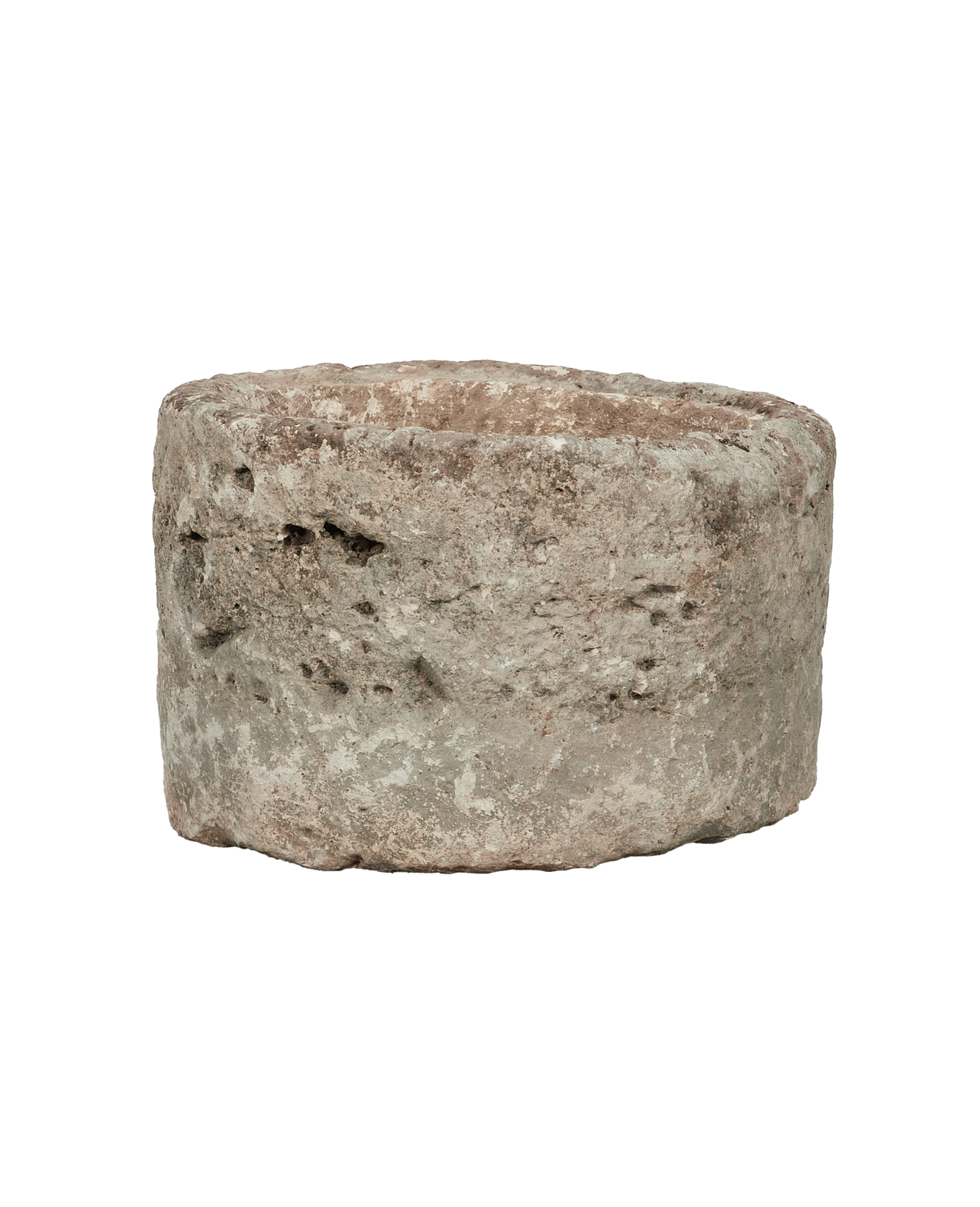 Vintage Limestone Trough - Round from Indonesia - Planters, Fountains, & Water Features
