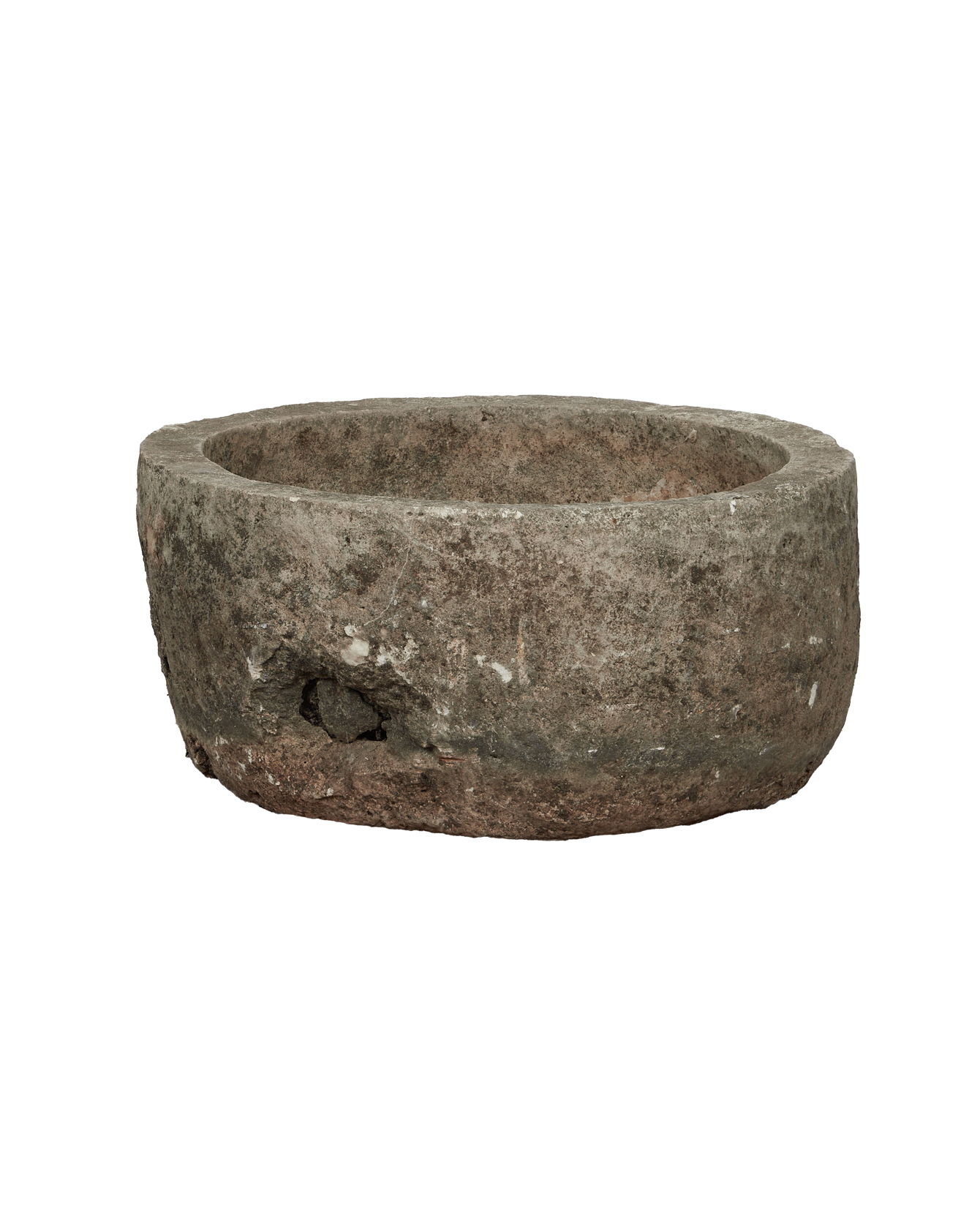 Vintage Limestone Trough - Round from Indonesia - Planters, Fountains, & Water Features