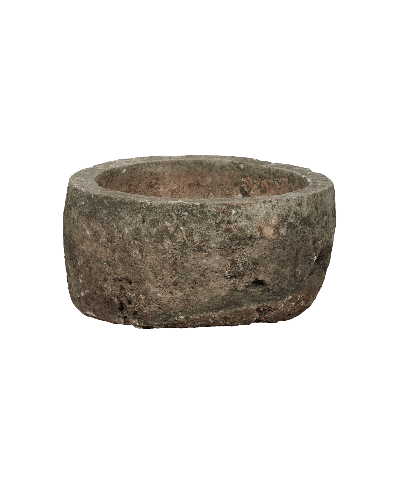 Vintage Limestone Trough - Round from Indonesia - Planters, Fountains, & Water Features