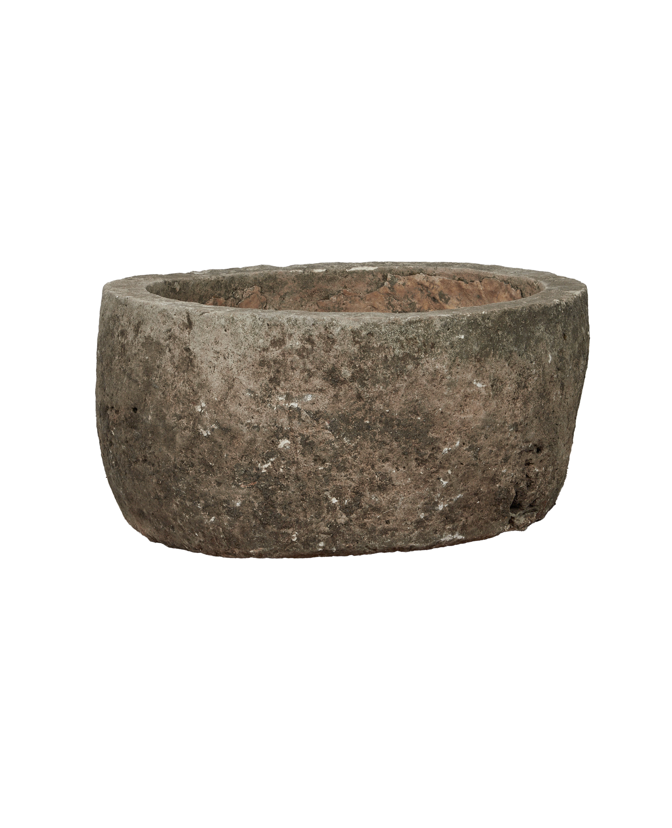 Vintage Limestone Trough - Round from Indonesia - Planters, Fountains, & Water Features